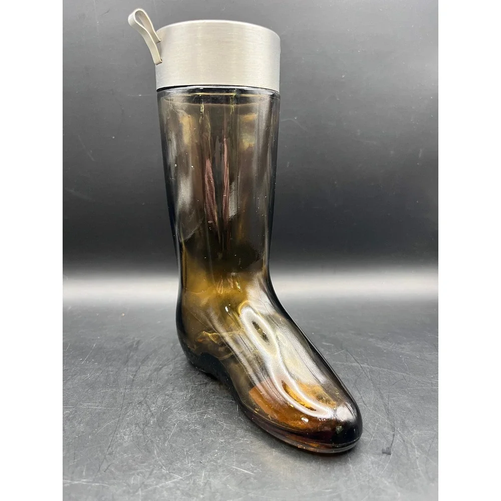 Vintage‎ Avon Leather All Purpose Lotion Boot Bottle Empty Decor 6.5